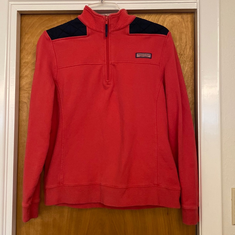 Vineyard vines long sleeve pullover 1/4 zip shep medium